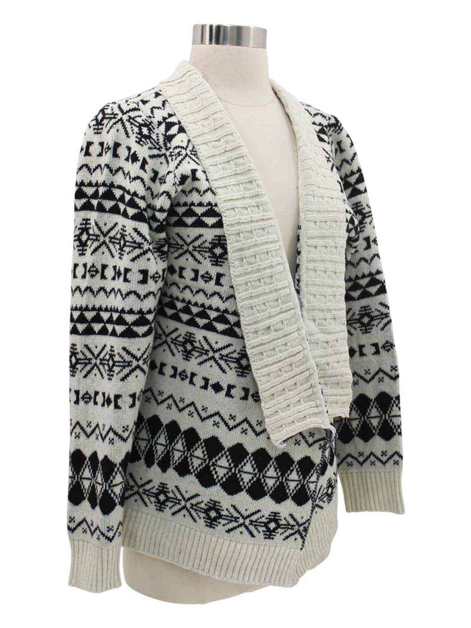 AZTEC PRINT LONG CARDIGAN SWEATER eBay
