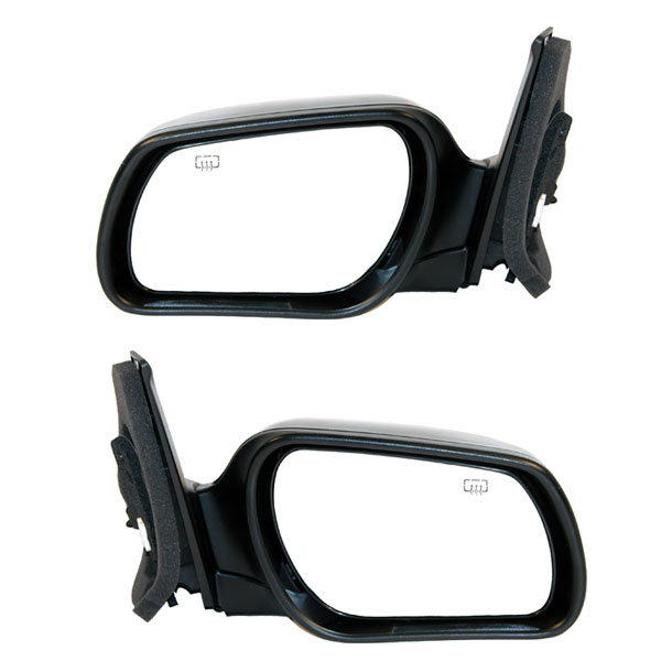 0409 Mazda3 Rear View Door Mirror Power Heated Black Manual Folding