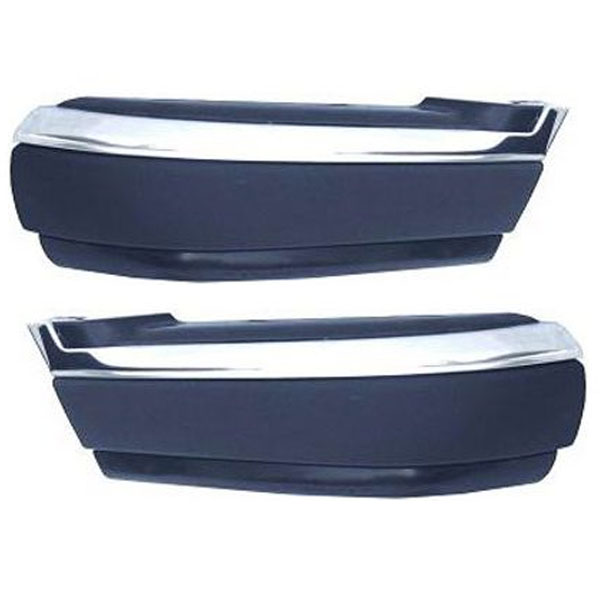 Front Right+Left Side New Set of 2 Bumper Face Bar Ends Chevy S-10 Pickup Pair