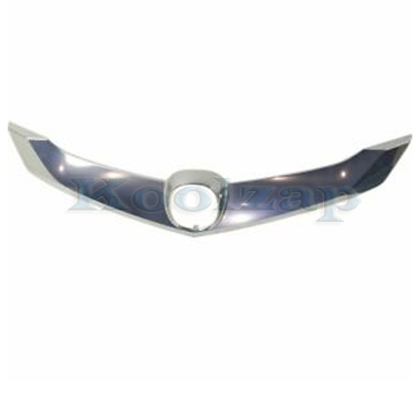 For 16-18 ILX Front Grille Trim Grill Molding Garnish Panel Satin-Chrome Plastic