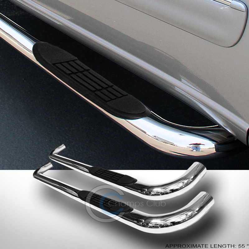 3" CHROME SIDE STEP NERF BARS RAIL RUNNING BOARD FOR 0209 DODGE RAM