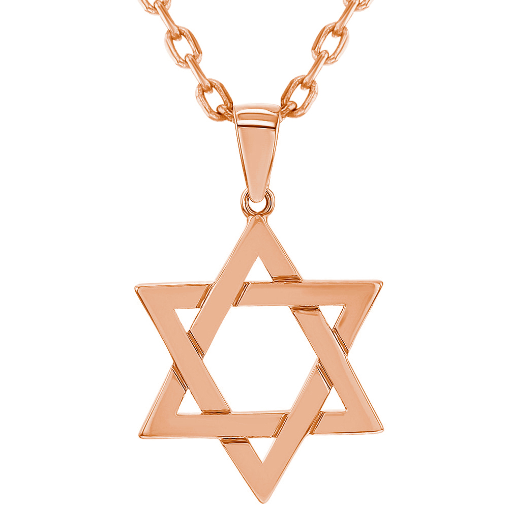 Plated Religious Jewish Star Of David 