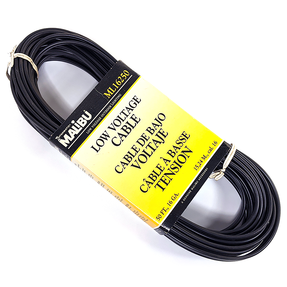 Malibu ML16250 Low Voltage Cable For Outdoor Lighting 50 Ft 16 Gauge