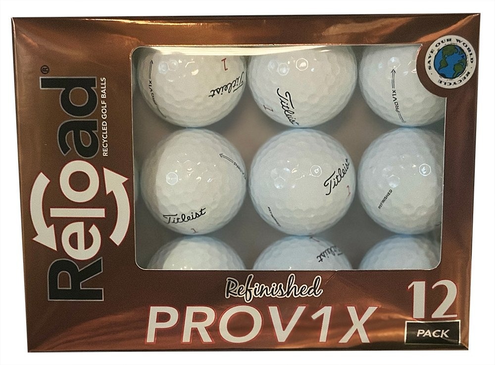 Titleist 12 Pro V1x Reload Refinished Used Golf Balls [12-Ball] White
