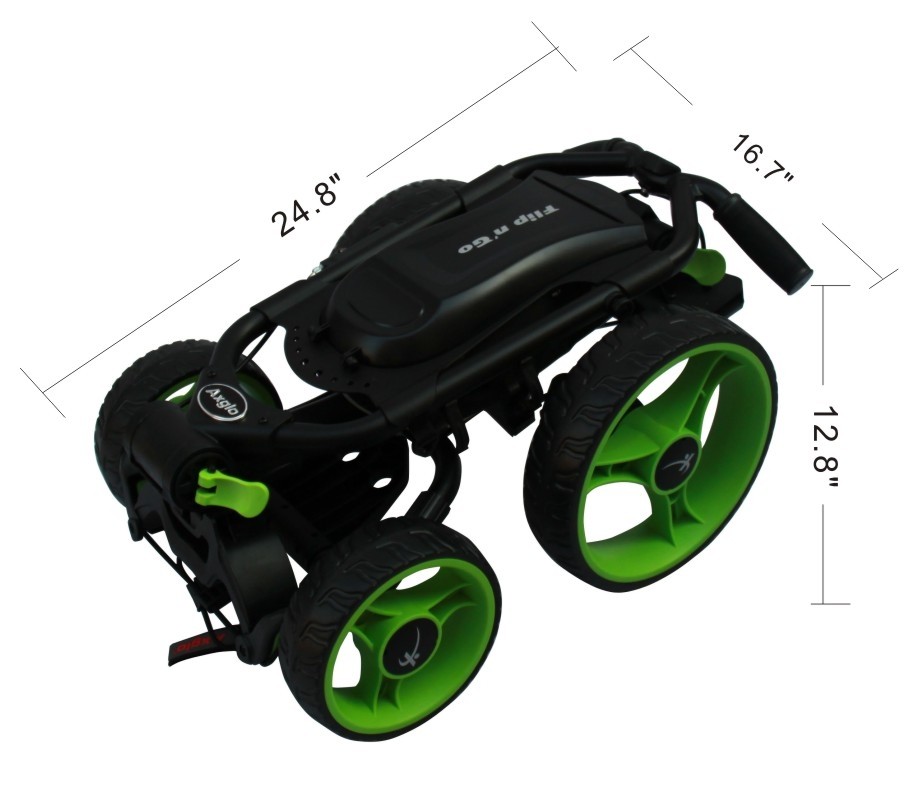 Axglo Tri Lite Deluxe Golf Cart All Black Adjustable Height W/ Storage A113 for sale online eBay