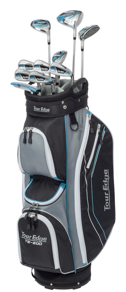 Tour Edge Golf LH Ladies TE-200 Complete Set With Cart Bag Tall (Left Handed)