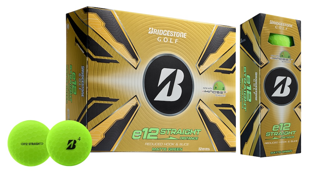 Bridgestone e12 Straight Golf Balls 1-Dozen Green [LOGO ONLY]