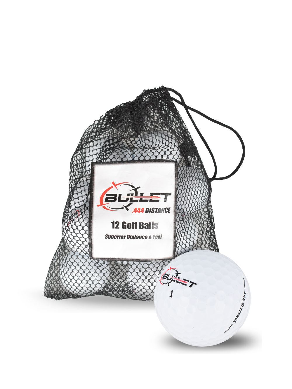 Nuevas pelotas de golf Bullet .444 distancia *12 bolas* - Imagen 10 de 11