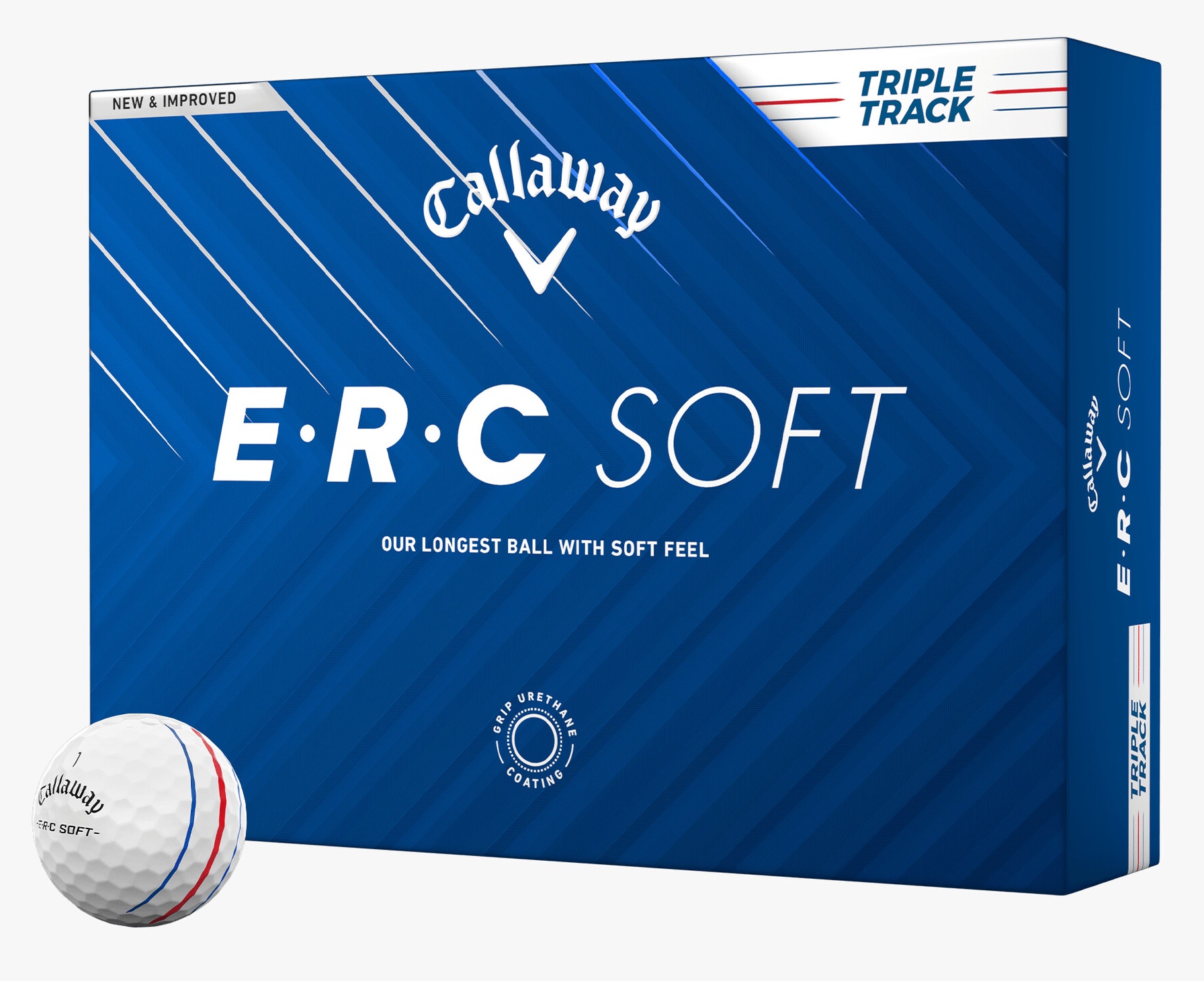 Callaway Golf 2025 ERC Soft Triple Track Golf Balls *1-Dozen* [White]