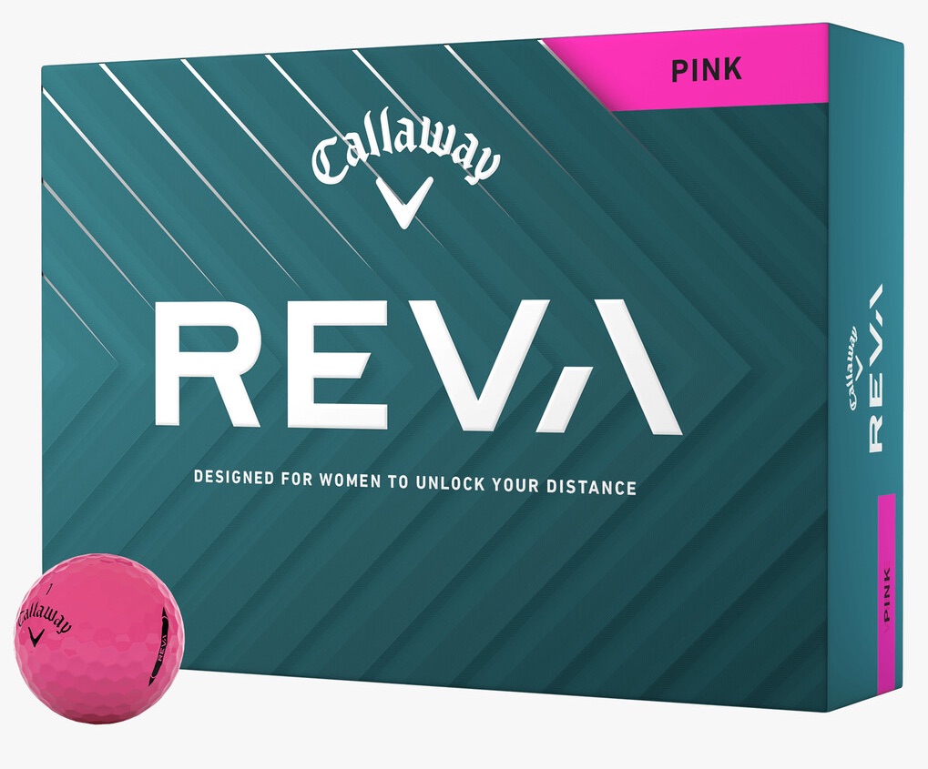 Callaway Golf 2025 Ladies Reva Golf Balls *1-Dozen* [Pink] LOGO ONLY