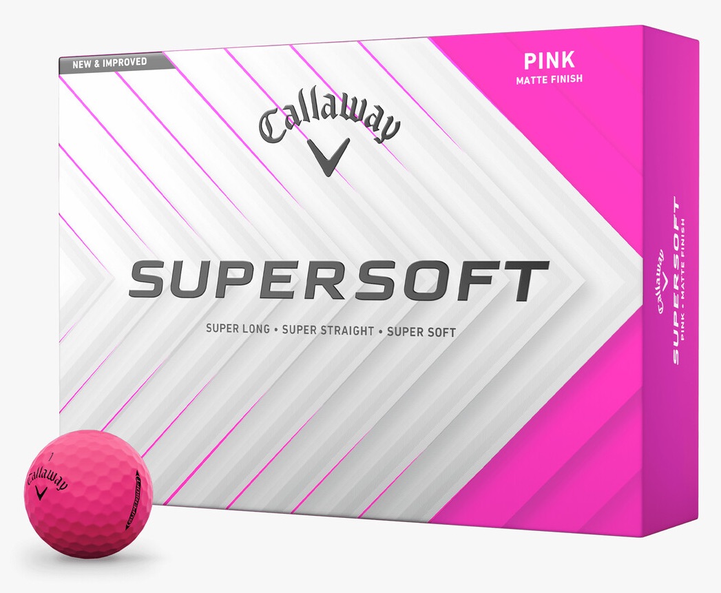 Callaway Golf 2025 Supersoft Golf Balls *1-Dozen* [Pink]
