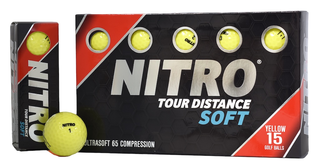 Nitro Tour Distance Soft Golf Balls [15-Ball]