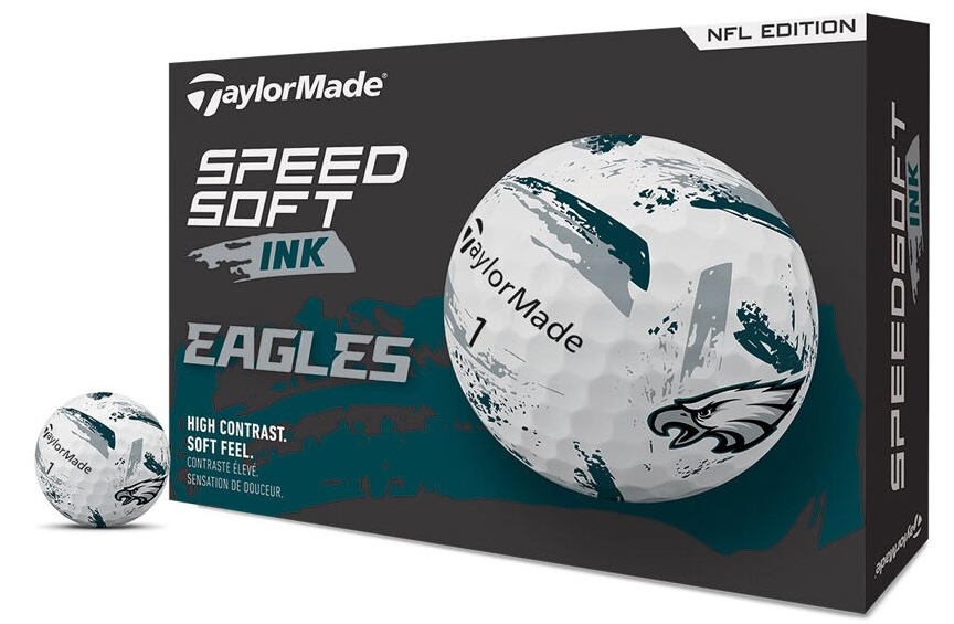 TaylorMade SpeedSoft Ink NFL Golf Balls Philadelphia Eagles