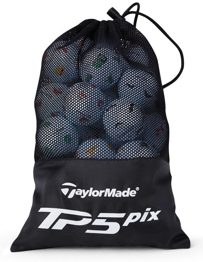 TaylorMade TP5 Pix Mix Practice Golf Balls [24-Ball] White