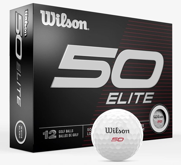 Wilson Staff Fifty Elite Golf Balls 1-Dozen White Wilson Staff Fifty Elite Golf Balls 1-Dozen White