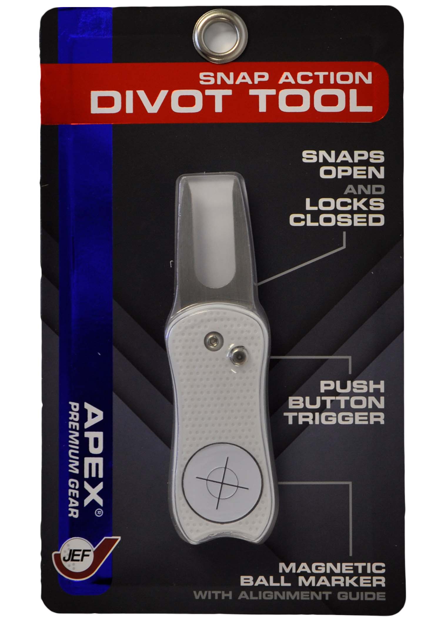 Jef World Of Golf Apex Snap Action Divot Tool