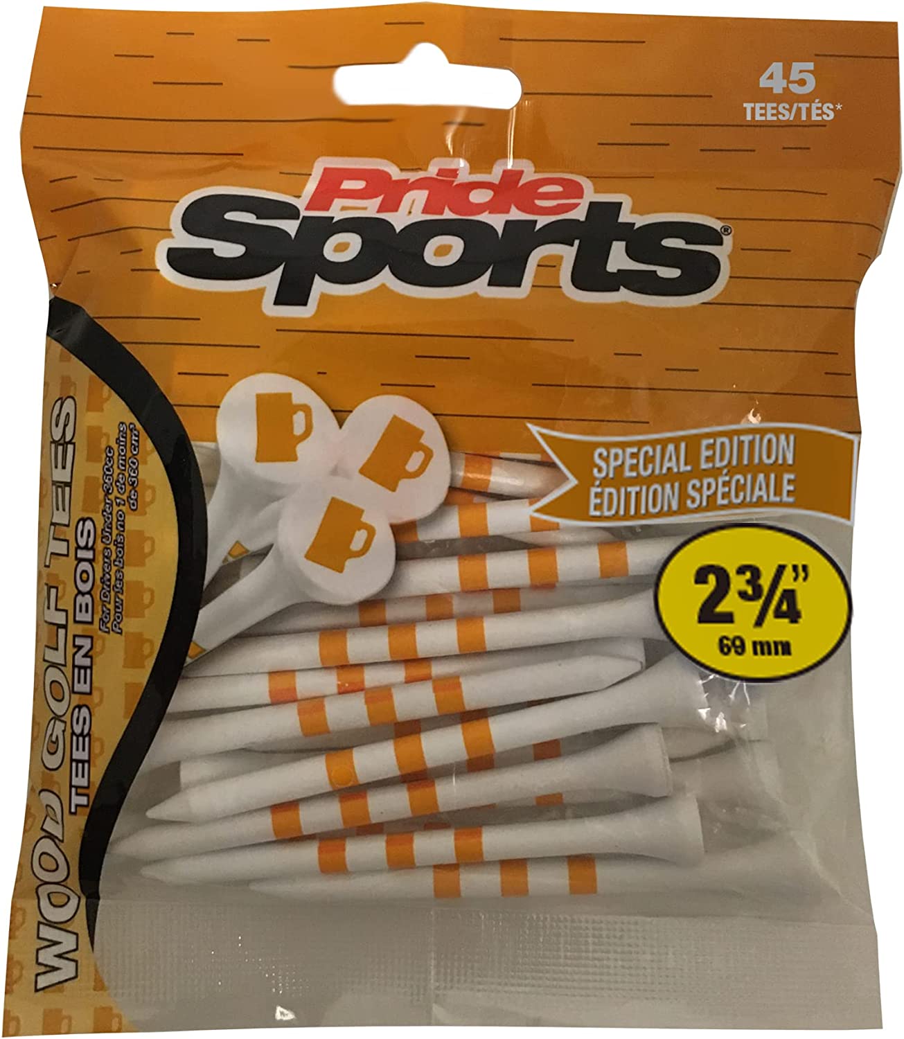 Pride Golf 2 3/4" Novelty Wood Tees