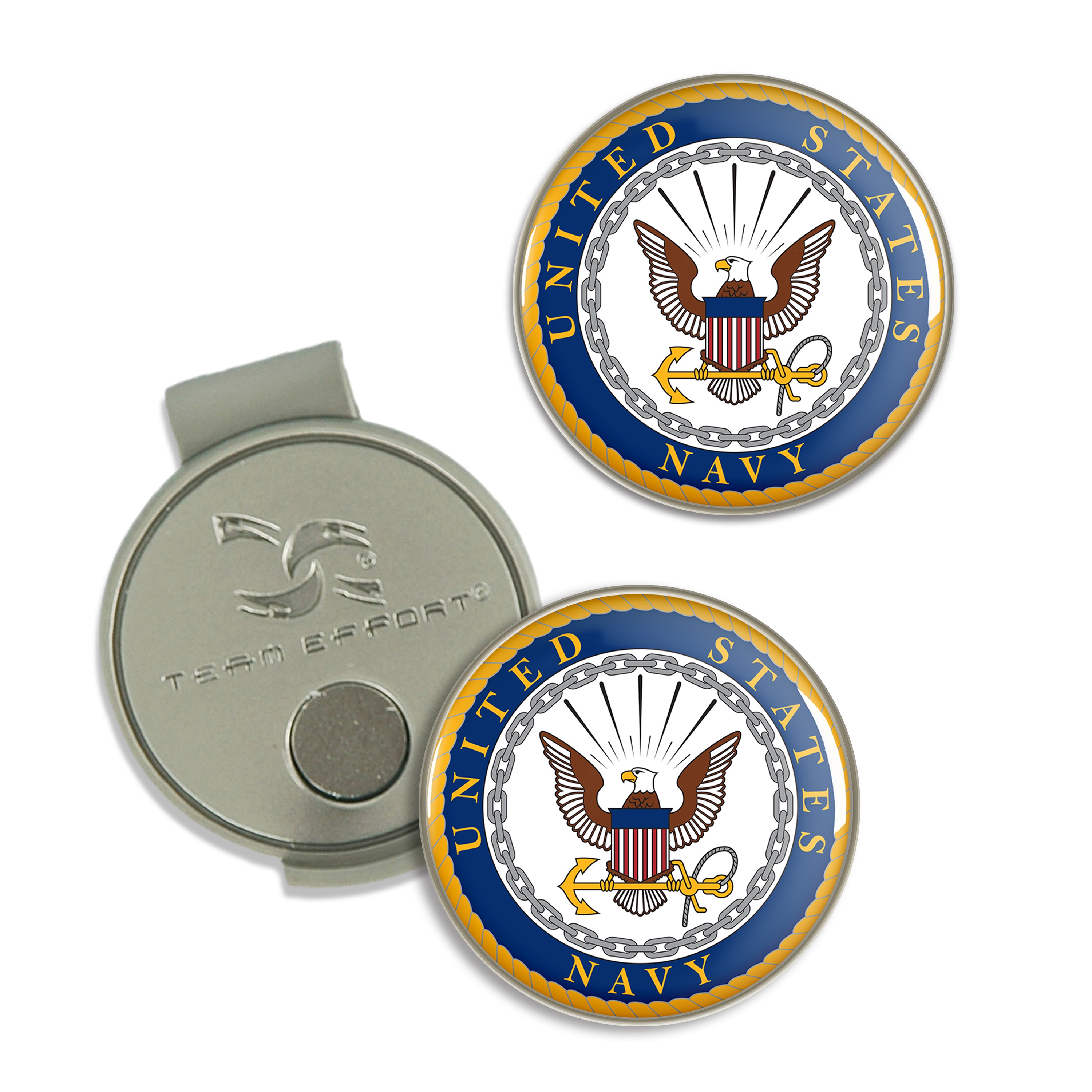 Navy Hat Clip - Team Effort Golf Tool