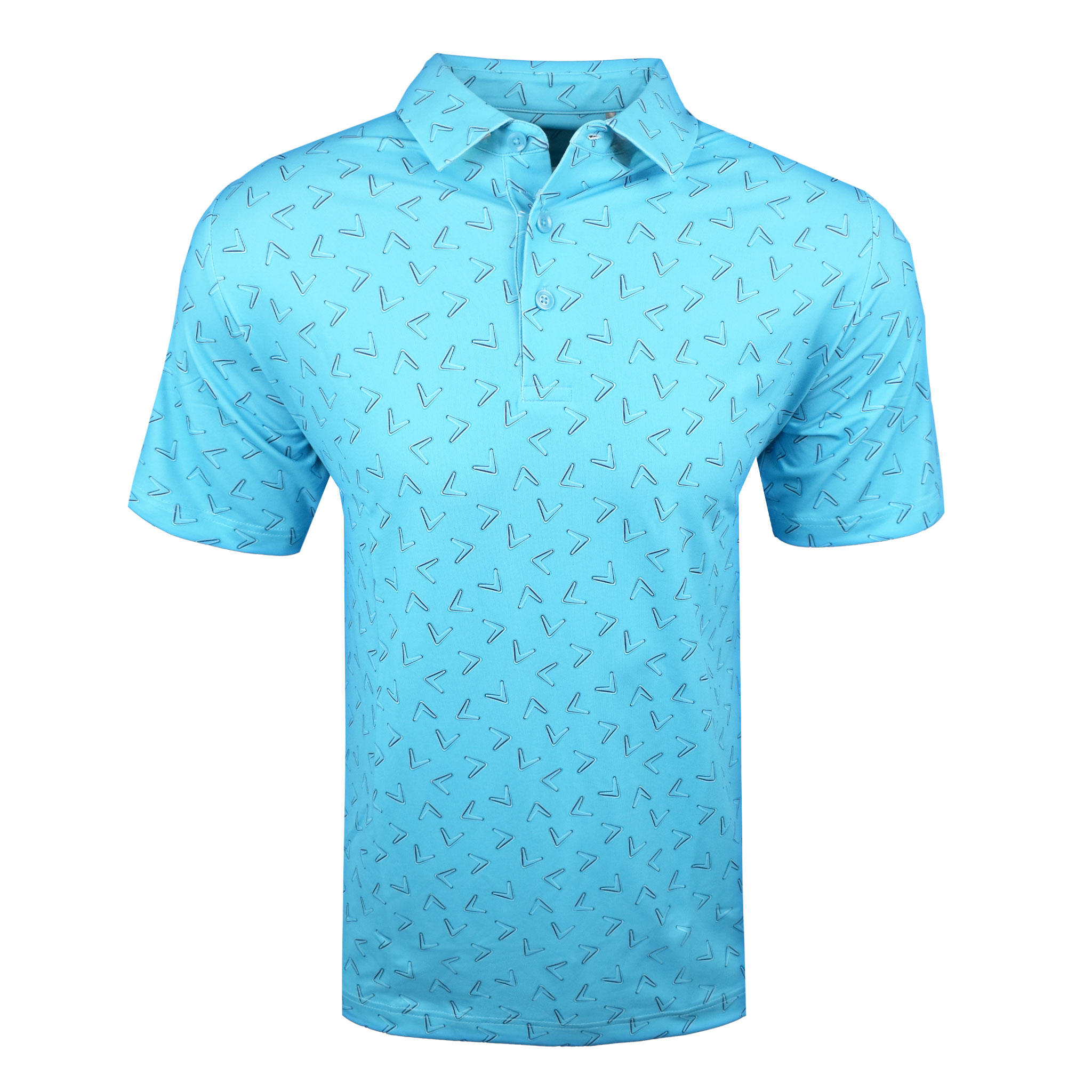 Callaway Golf All-Over Large Chev Printed Polo