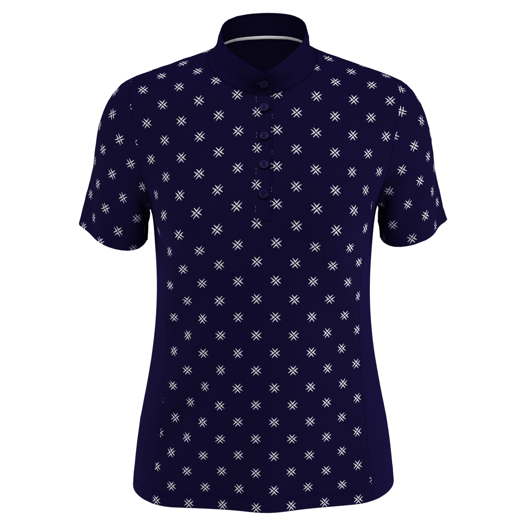 Callaway Golf Ladies Chevron Floral Print Polo