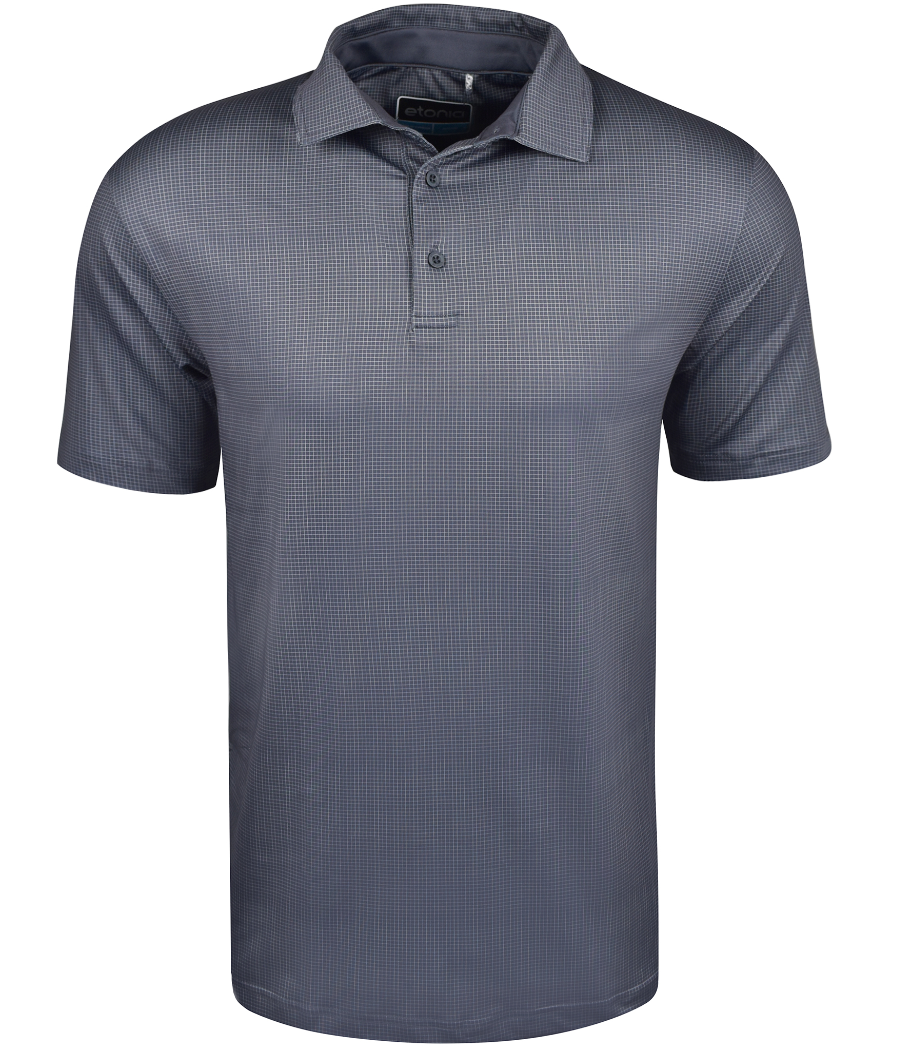 Etonic Golf Gingham Print Polo