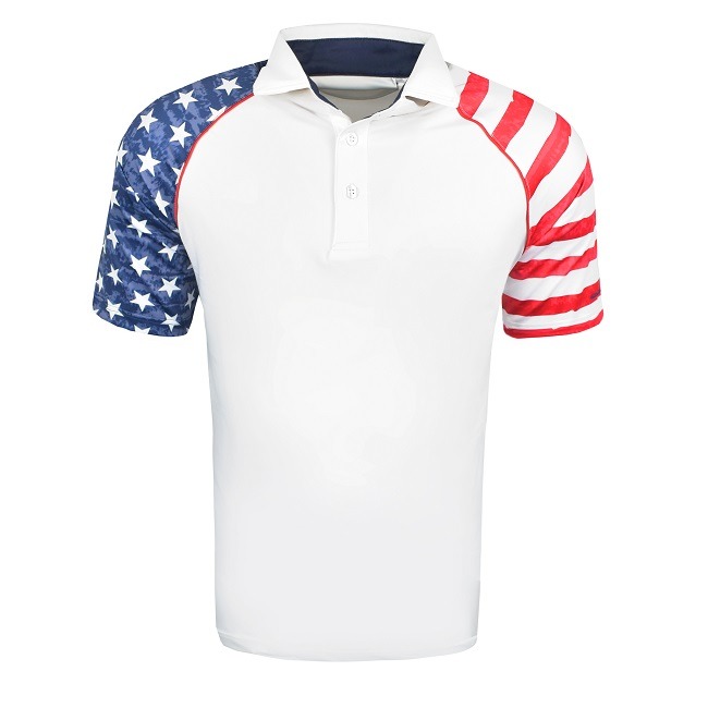 Snake Eyes Golf USA Print Polo