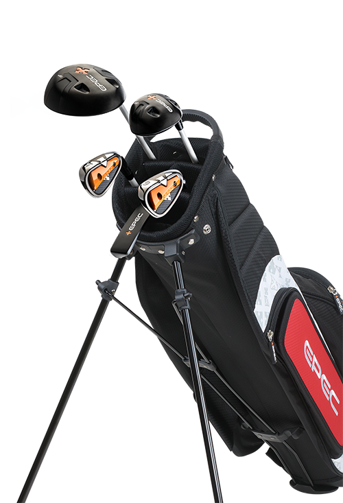Epec Golf- EPEC Junior Set 8 Medium 5 Piece Black/Red [63"-65"]