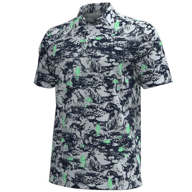 Under Armour Golf Playoff 3.0 Into the Woods Polo Halo Grey Small