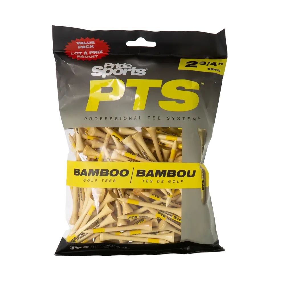Pride Sports 2.75 in Bamboo Step Golf Tees Value Pack