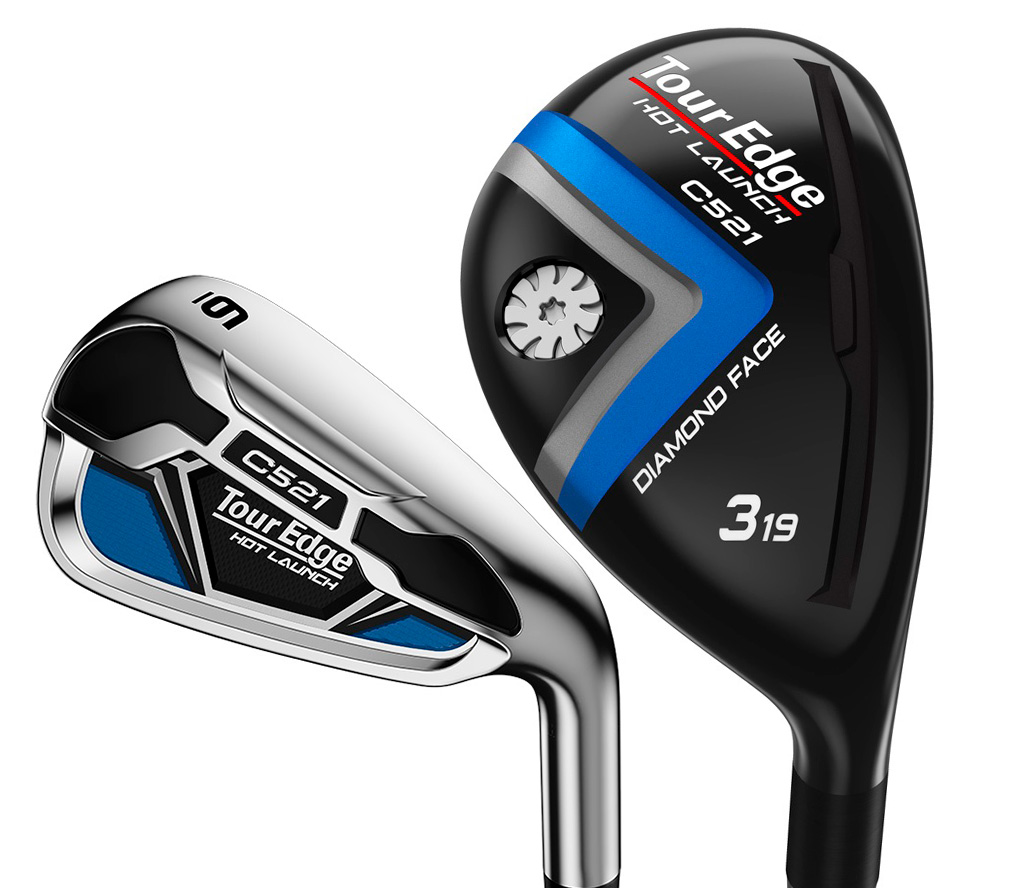 Pre-Owned Trade In Tour Edge Golf Hot Launch C521 Combo Irons Graphite M RH Regular 3/4/5H 6-PW Irons [ Aldila Rogue Black 65 Graphite ] -0.5" Right Hand