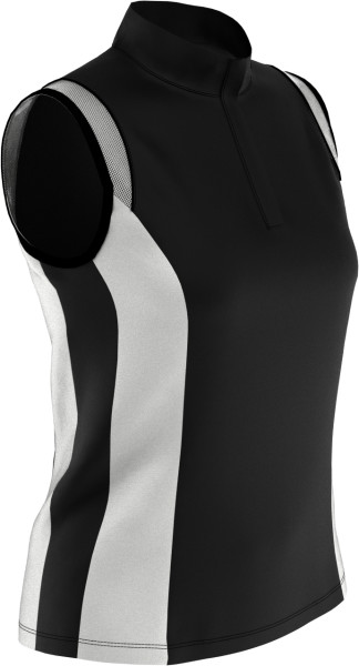 Callaway Golf Ladies Color Block Snap Front Polo with Mesh Top Detail