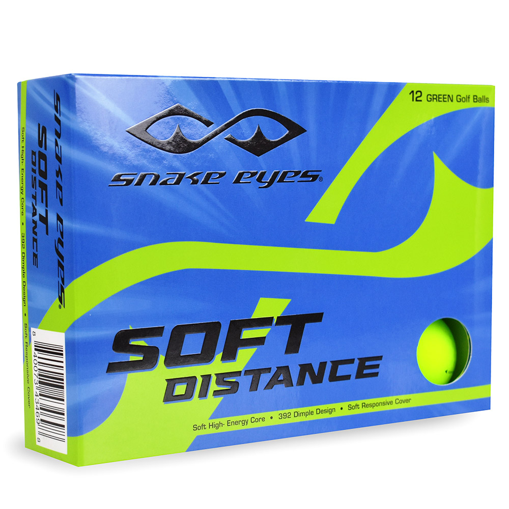 New Snake Eyes Soft Distance Yellow Golf Balls - Picture 4 of 7