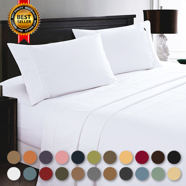 Hotel Quality Ultra Soft 1800 Count Deep Pocket 6 Piece Bed Sheet Set eBay