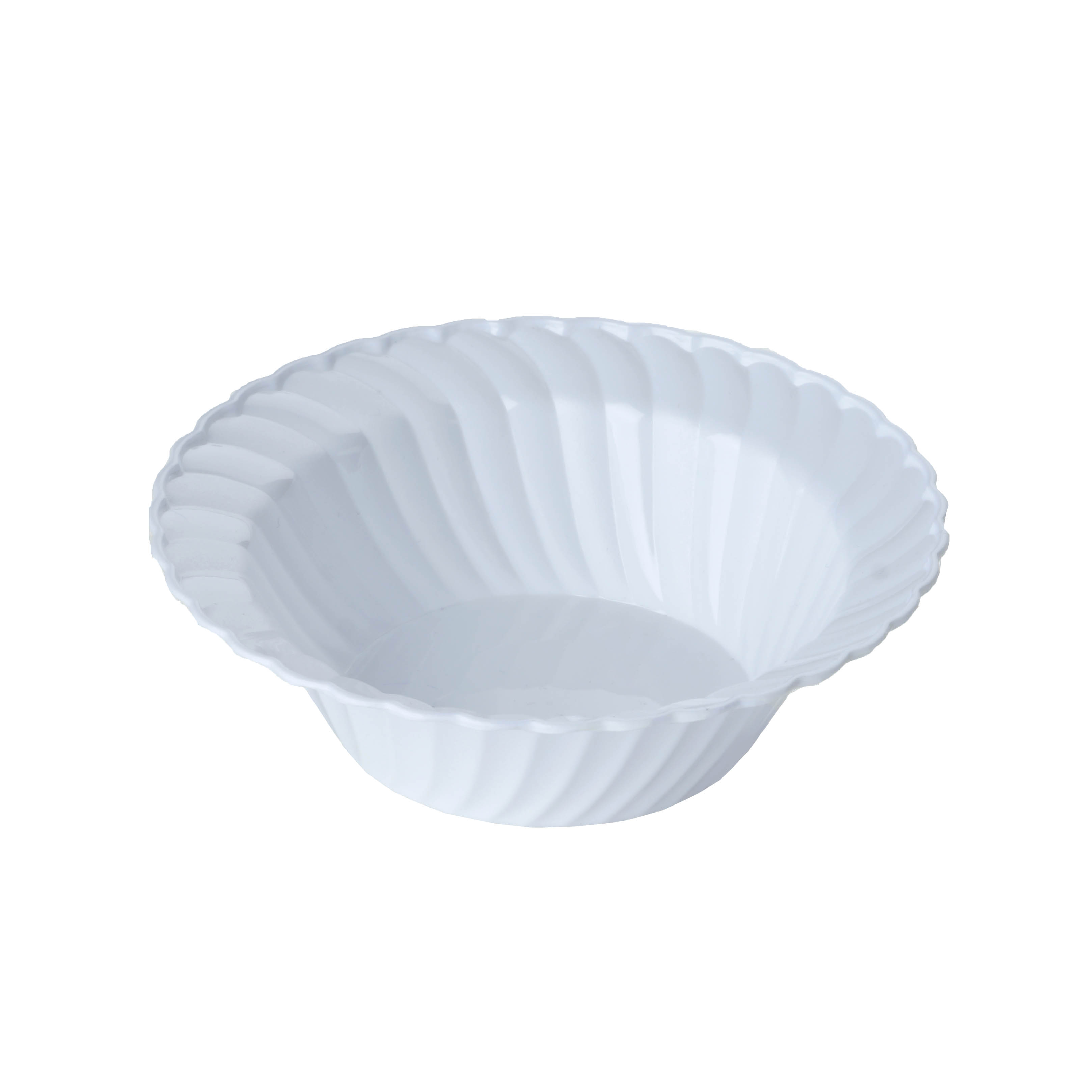 60 Pcs Flaired Round 5oz Disposable Plastic Bowl For Wedding Party