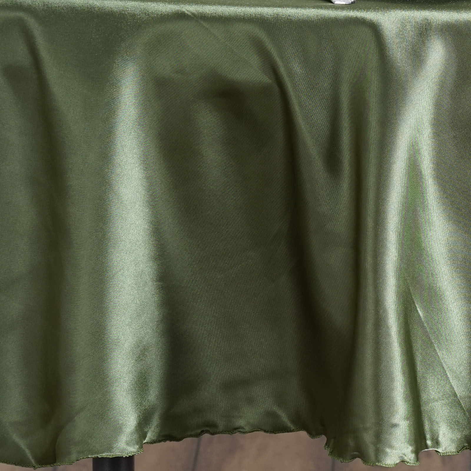90/" Round Satin Tablecloth For Wedding Party Banquet Events Decoration