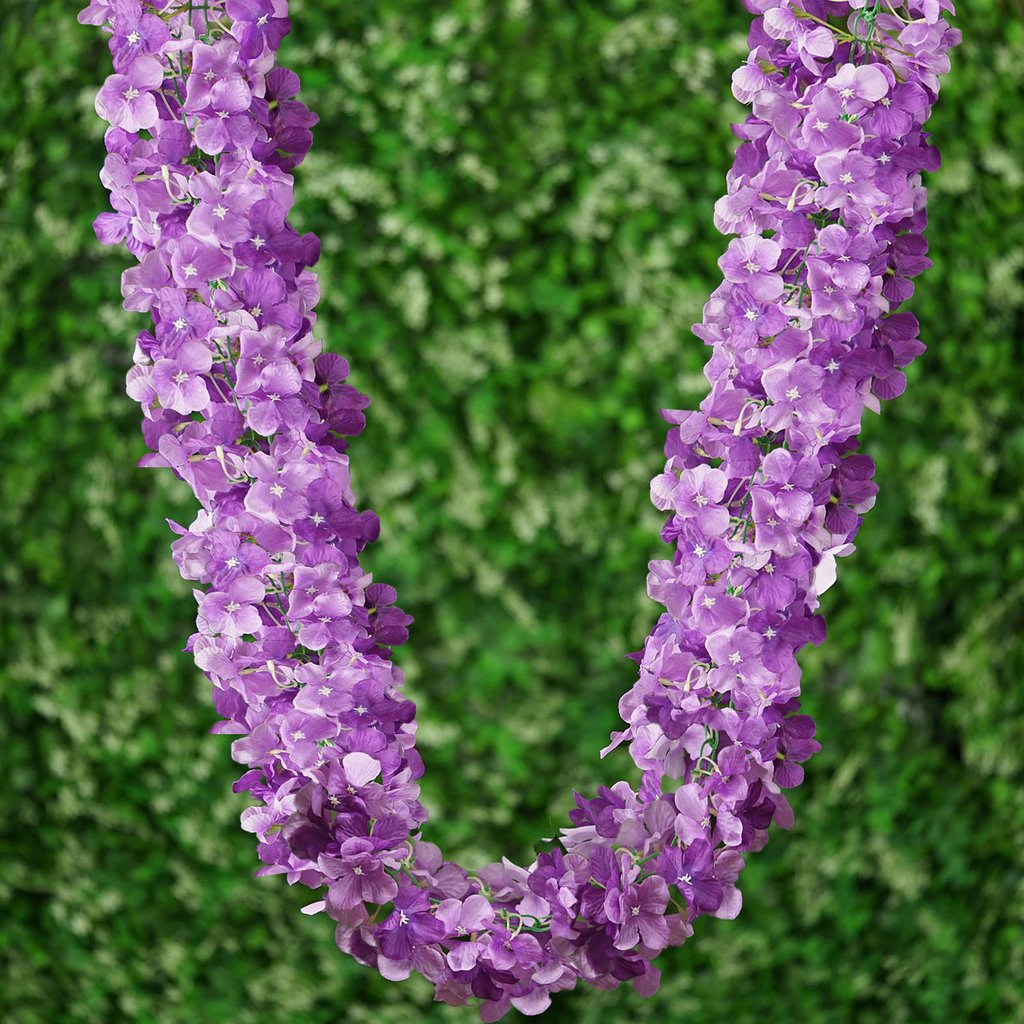 3D Chain Silk Hydrangea 21 ft long Garlands Wedding Party Flowers Decorations - Picture 15 of 22