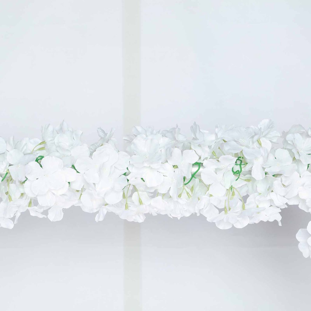 3D Chain Silk Hydrangea 21 ft long Garlands Wedding Party Flowers Decorations - Picture 20 of 22