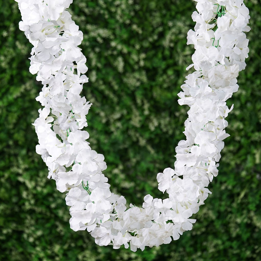 3D Chain Silk Hydrangea 21 ft long Garlands Wedding Party Flowers Decorations - Picture 21 of 22