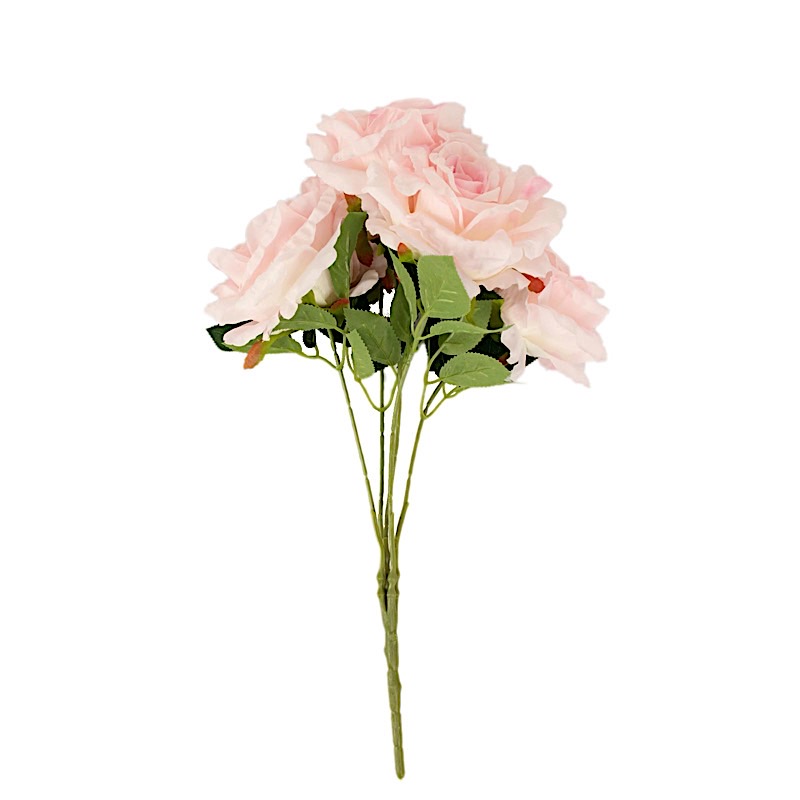 2 Bushes 17″ Premium Silk Roses Artificial Flowers Bouquets Party Decorations