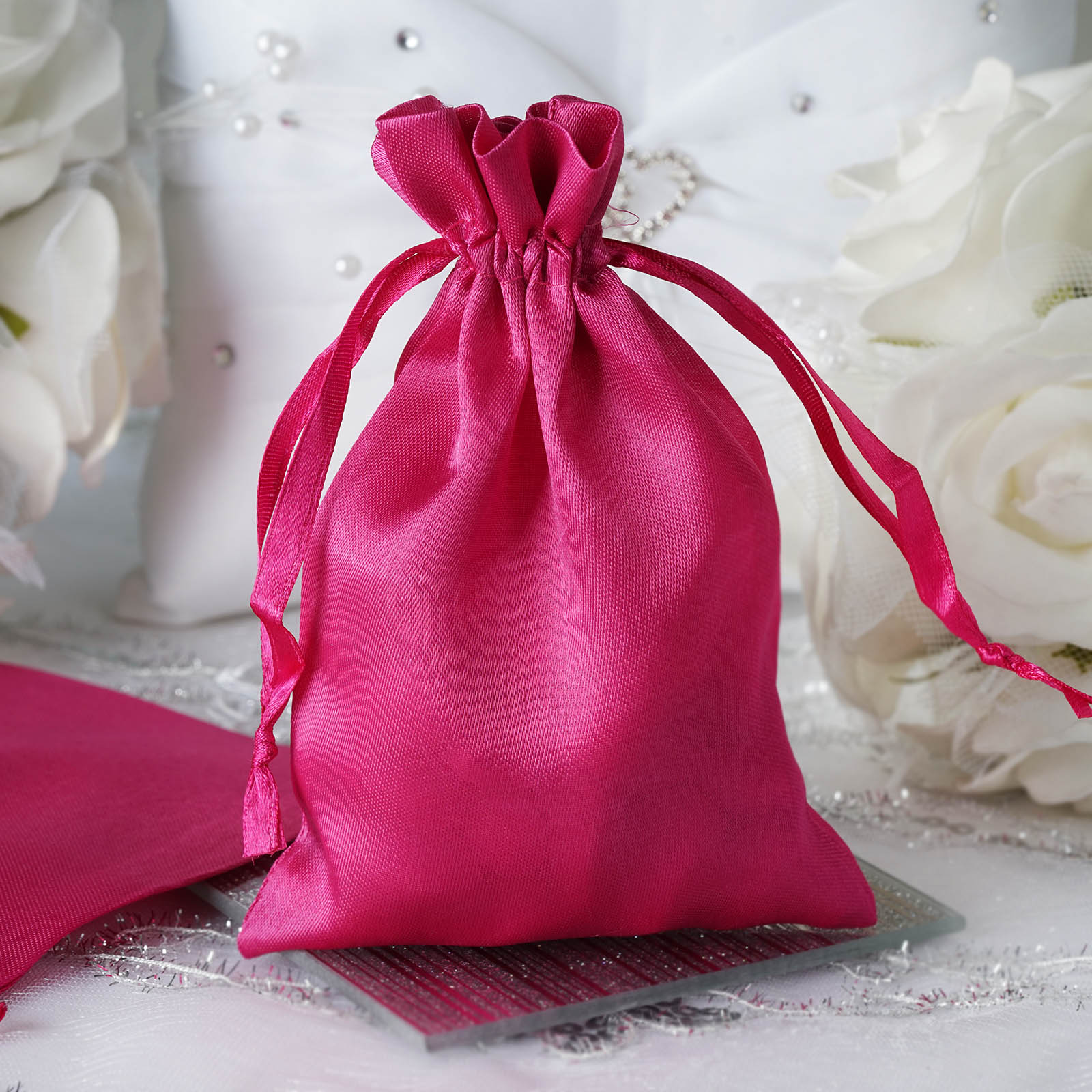 60 pcs 4x6" SATIN FAVOR BAGS Wedding Party Reception Gift Favors Bulk WHOLESALE - Picture 50 of 124