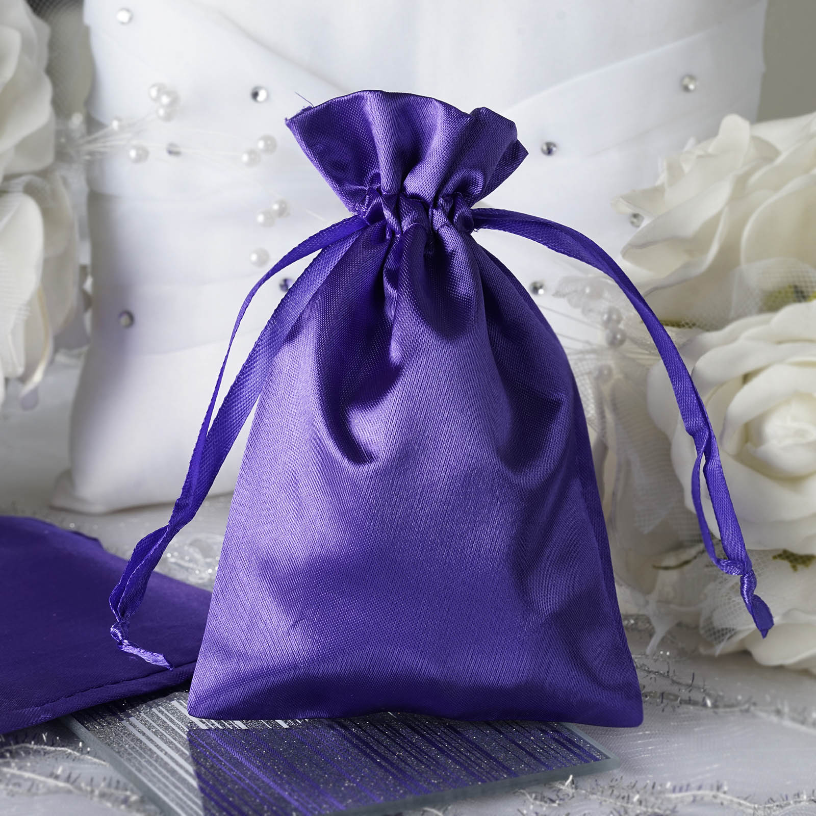 60 pcs 4x6" SATIN FAVOR BAGS Wedding Party Reception Gift Favors Bulk WHOLESALE - Picture 86 of 124