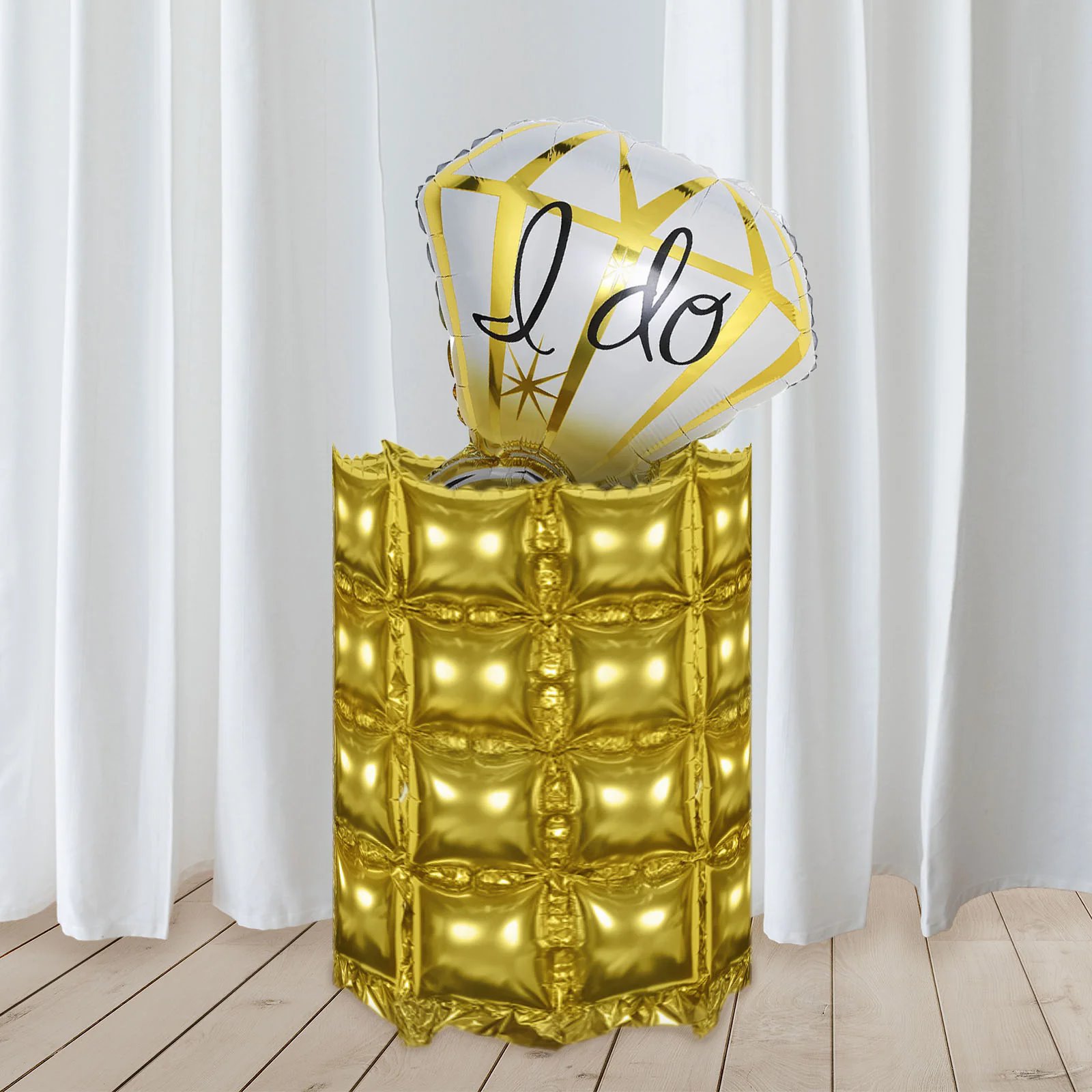 10 Metallic 43x11 in zweireihige quadratische Mylar Folienballons Kulissen Party Event - Bild 16 von 26