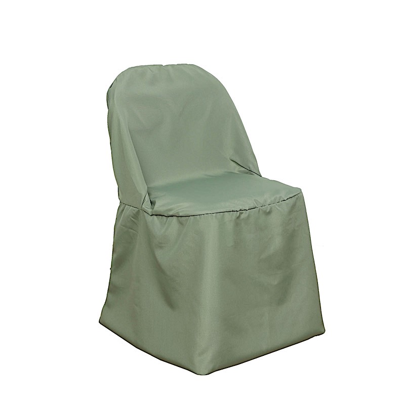 100 Polyester Folding CHAIR COVERS Wedding Banquet Party Slipcover Decorations - Picture 46 of 134