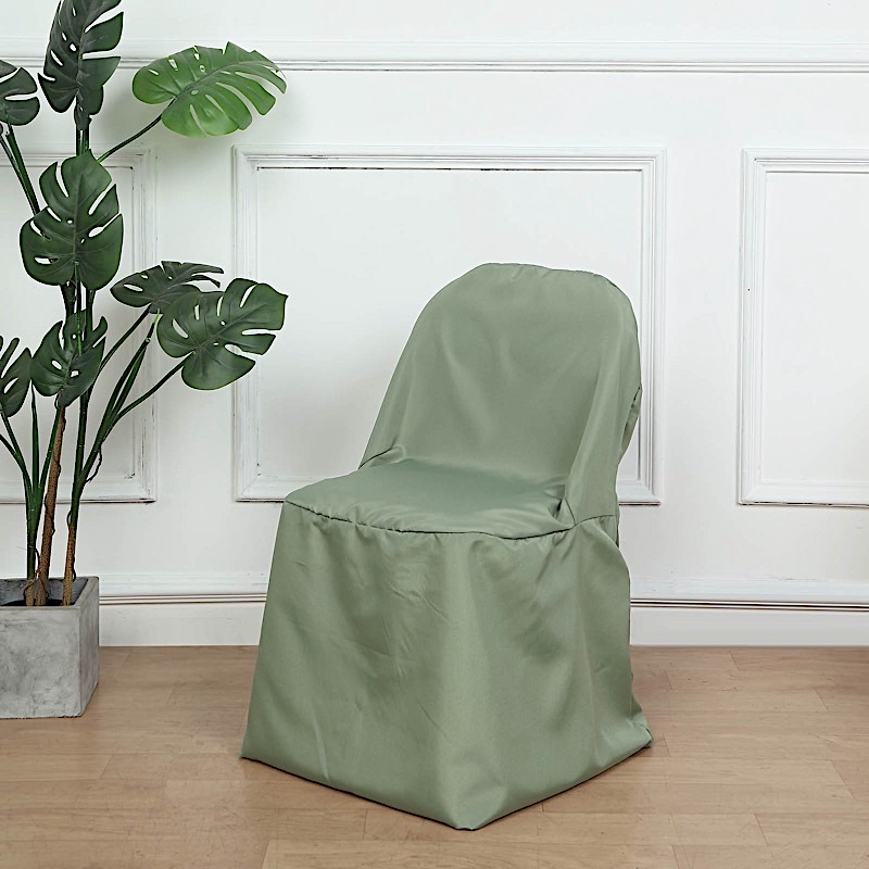100 Polyester Folding CHAIR COVERS Wedding Banquet Party Slipcover Decorations - Picture 45 of 134