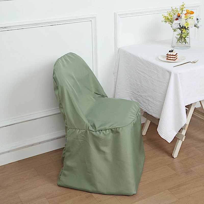 100 Polyester Folding CHAIR COVERS Wedding Banquet Party Slipcover Decorations - Picture 49 of 134