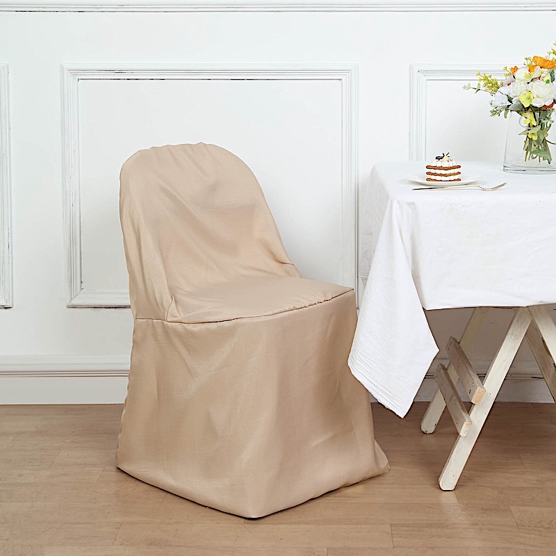 100 Polyester Folding CHAIR COVERS Wedding Banquet Party Slipcover Decorations - Picture 85 of 134