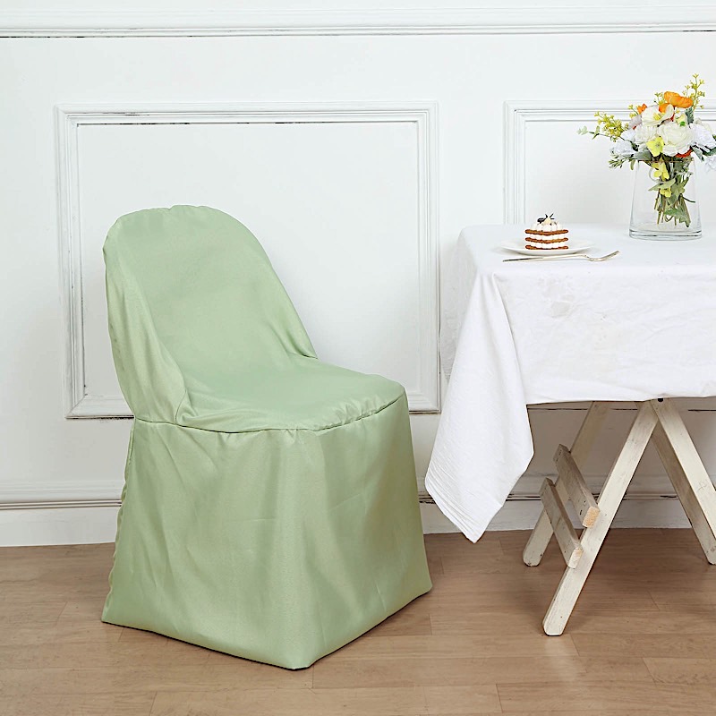 100 Polyester Folding CHAIR COVERS Wedding Banquet Party Slipcover Decorations - Picture 109 of 134