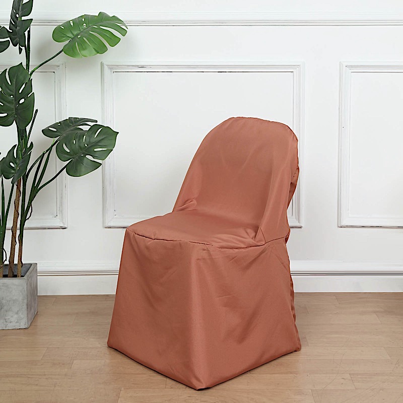 100 Polyester Folding CHAIR COVERS Wedding Banquet Party Slipcover Decorations - Picture 122 of 134