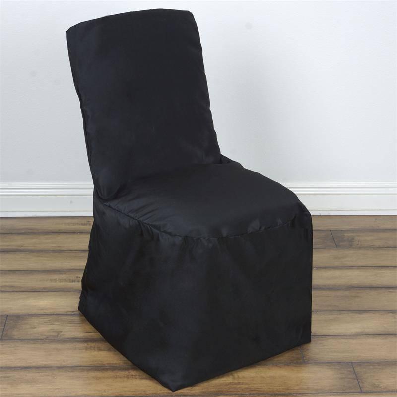 75 pcs SQUARE TOP POLYESTER BANQUET CHAIR COVERS Wholesale Wedding Decorations