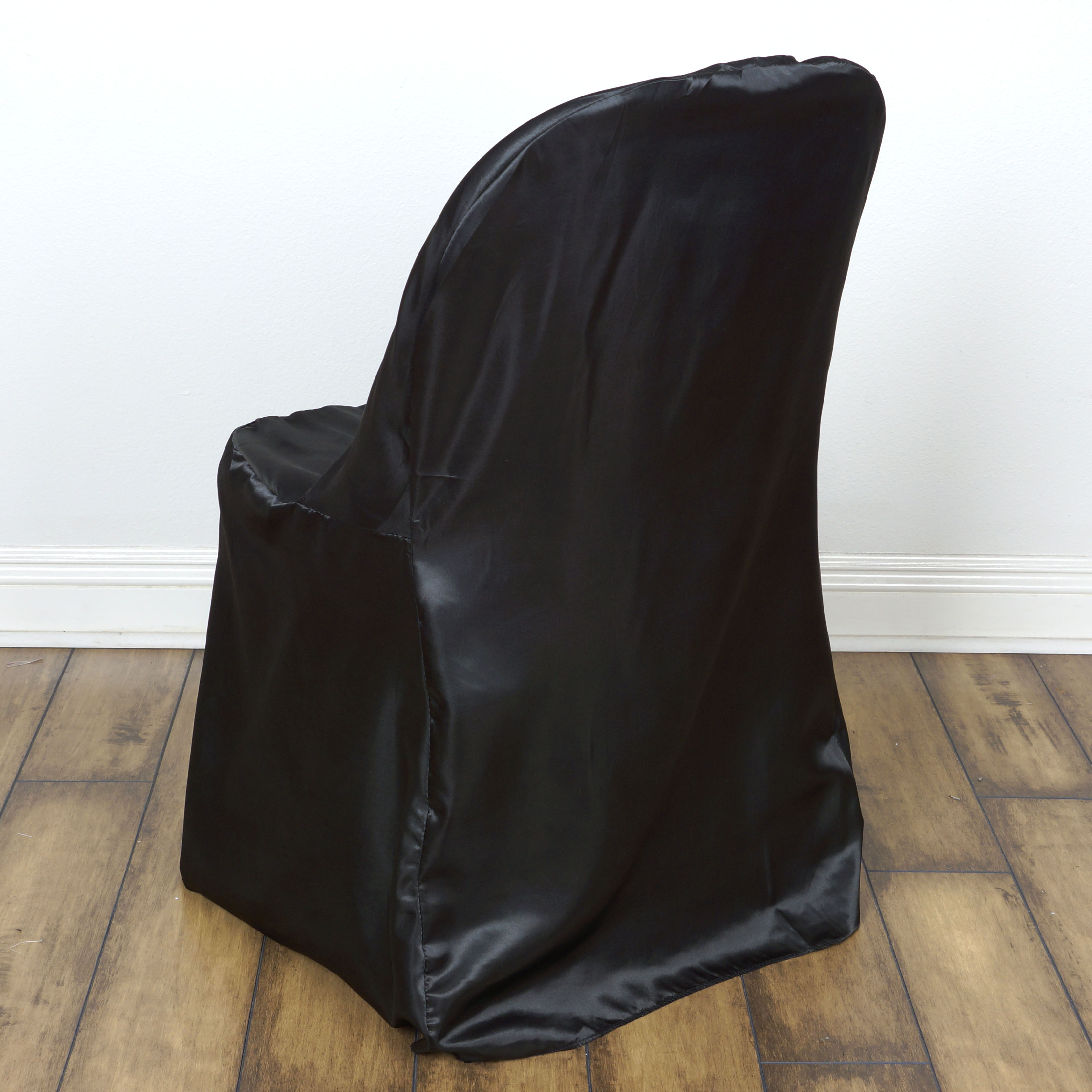 50 pcs SATIN FOLDING CHAIR COVERS Wedding Banquet Reception Ceremony Decorations